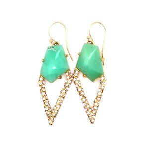 Alexis Bittar Green Stone Earrings